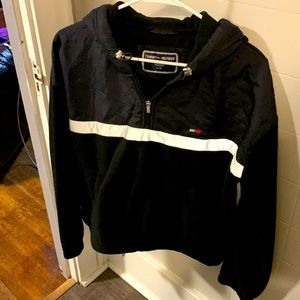 Tommy Hilfiger, size Large. Dark Blue, worn gently.